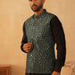 Embroidered Silk Blend Nehru Jacket
