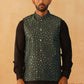 Embroidered Silk Blend Nehru Jacket