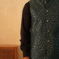 Embroidered Silk Blend Nehru Jacket