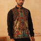 Printed Velvet Nehru Jacket