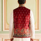 Printed Velvet Nehru Jacket