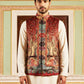 Printed Velvet Nehru Jacket