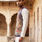 Printed Velvet Nehru Jacket