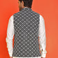 Embroidered Viscose Rayon Nehru Jacket ( JOWC 4110 Black )