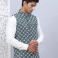 Embroidered Viscose Rayon Nehru Jacket