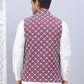 Embroidered Viscose Rayon Nehru Jacket