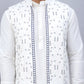 Embroidered Silk Blend Nehru Jacket