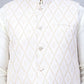 Embossed Silk Blend Nehru Jacket
