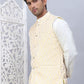 Embossed Silk Blend Nehru Jacket