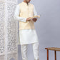 Embossed Silk Blend Nehru Jacket