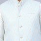 Embossed Silk Blend Nehru Jacket