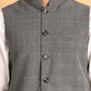 Checked Nehru Jacket for Men ( JOWC 4116Grey )