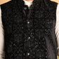 Black Embroidered Nehru Jacket  for Men ( JOWC 4118Black )