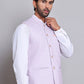 Woven Design Nehru Jacket For Men ( JOWC 4120Purple )