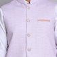 Woven Design Nehru Jacket For Men ( JOWC 4120Purple )