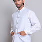 Woven Design Nehru Jacket For Men ( JOWC 4120Sky )