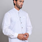 Woven Design Nehru Jacket For Men ( JOWC 4120Sky )