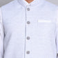 Woven Design Nehru Jacket For Men ( JOWC 4120Sky )