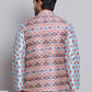 Digital Printed Nehru Jacket For Men ( JOWC 4122Blue )