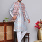 Digital Printed Nehru Jacket For Men ( JOWC 4122Blue )