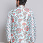 Digital Printed Nehru Jacket For Men ( JOWC 4122Firozi )