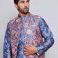 Digital Printed Nehru Jacket For Men ( JOWC 4122Peacock )