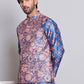 Digital Printed Nehru Jacket For Men ( JOWC 4122Peacock )