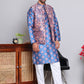 Digital Printed Nehru Jacket For Men ( JOWC 4122Peacock )