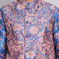 Digital Printed Nehru Jacket For Men ( JOWC 4122Peacock )