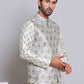 Digital Printed Nehru Jacket For Men ( JOWC 4122Pista )