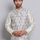 Digital Printed Nehru Jacket For Men ( JOWC 4122Pista )