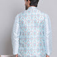 Digital Printed Nehru Jacket For Men ( JOWC 4122Sky )