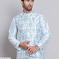 Digital Printed Nehru Jacket For Men ( JOWC 4122Sky )