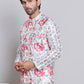Digital Printed Nehru Jacket For Men ( JOWC 4122White )