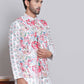 Digital Printed Nehru Jacket For Men ( JOWC 4122White )