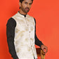Embossed design Nehru Jacket for Men ( JOWC 4130 Cream )