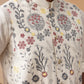 Floral Embroidered Silk Blend Nehru Jacket ( JOWC 4136 White )