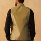 Embroidered With Sequin Silk Blend Nehru Jacket