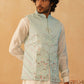 Embroidered Silk Blend Nehru Jacket
