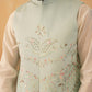 Embroidered Silk Blend Nehru Jacket