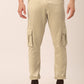 Indian Needle Men's Casual Cotton Solid Cargo Pants