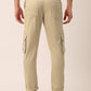 Indian Needle Men's Casual Cotton Solid Cargo Pants