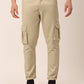 Indian Needle Men's Casual Cotton Solid Cargo Pants