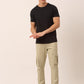 Indian Needle Men's Casual Cotton Solid Cargo Pants