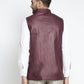Jompers Men's Maroon Solid Nehru Jacket ( JOWC 4021Maroon )