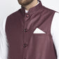 Jompers Men's Maroon Solid Nehru Jacket ( JOWC 4021Maroon )