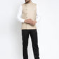 Jompers Men's Beige Nehru Jacket ( JOWC 4022Beige )