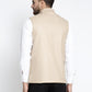 Jompers Men's Beige Nehru Jacket ( JOWC 4022Beige )