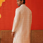 Sequins & Embroidered Kurtas For Men ( KKO 5128Beige )