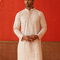 Sequins & Embroidered Kurtas For Men ( KKO 5128Beige )